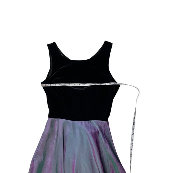 Y2K 90’s Velvet Fairy Whimsigoth Dress a Line Flirty Metallic Whimsical - Picture 7 of 10